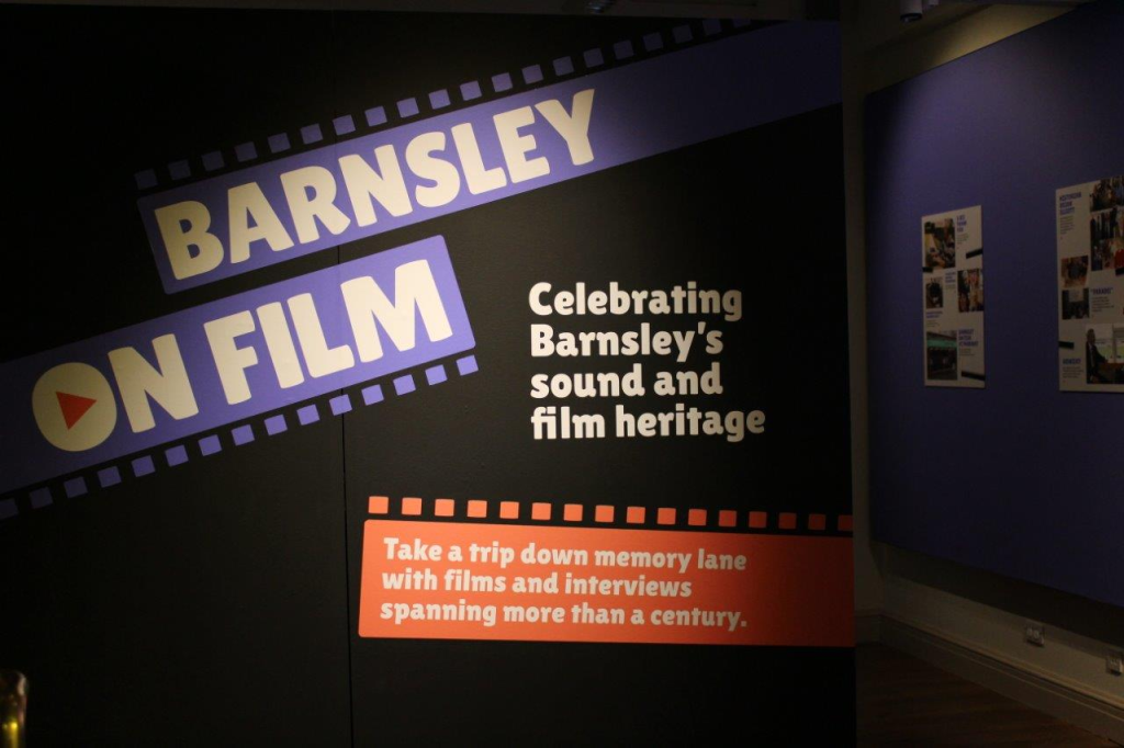 The entrance to the Barnsley On Film exhibition 